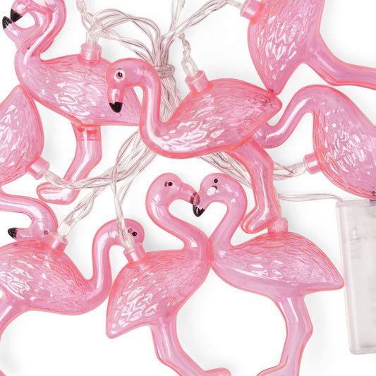 10-LED Flamingo Light, battery operated