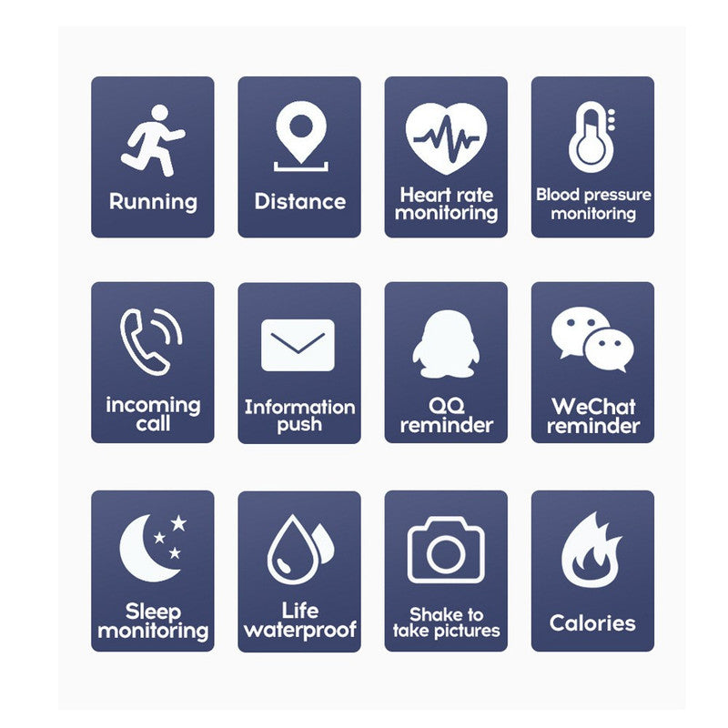 116plus 12 In 1 Waterproof Smart Watch Sports Fitness Tracker with Heart Rate Monitor for Men and Women