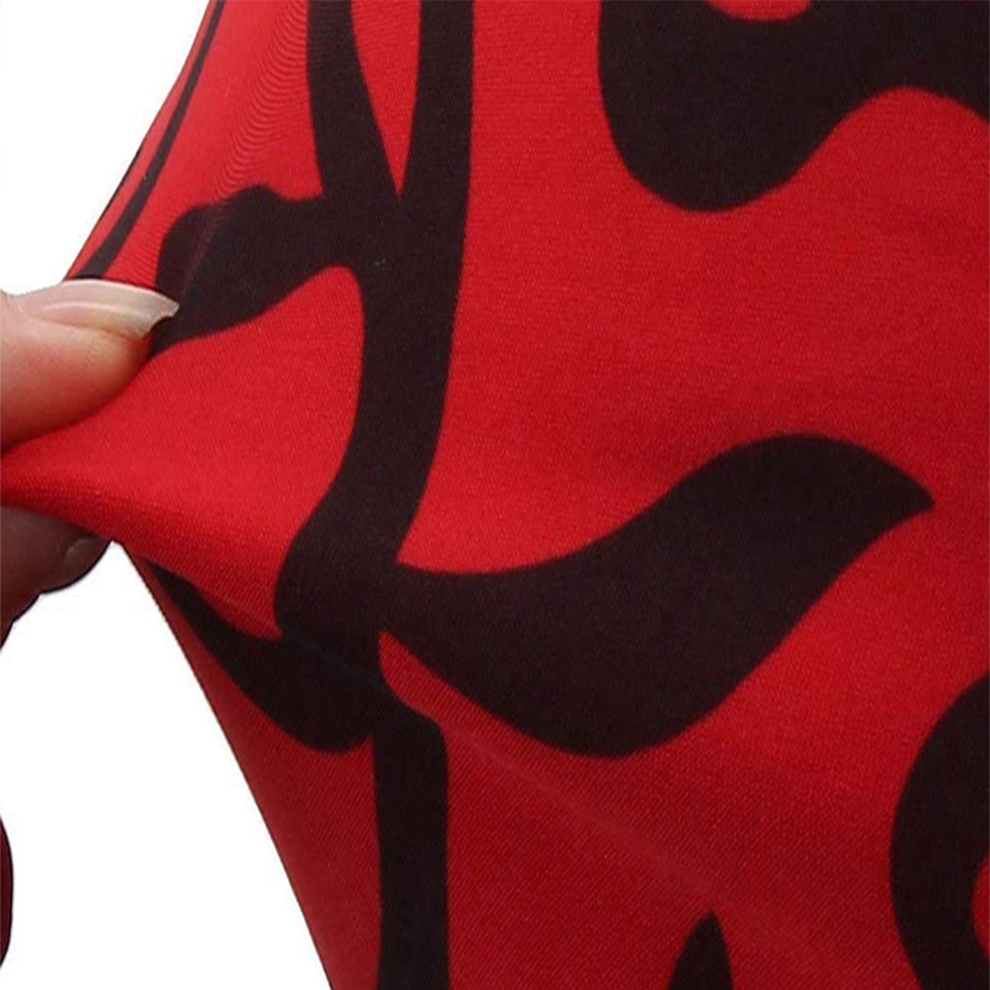 4Pcs Stretch Dining Chair Cover -Red