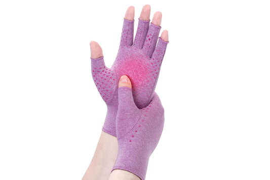 Women Arthritis Compression Gloves Anti-Slip for Hand Pain and Osteoarthritis -Puple