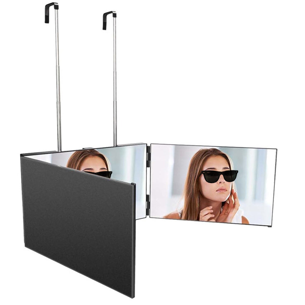 3 Way Barber Mirror Adjustable Trifold Self Hair Cutting Makeup Mirror