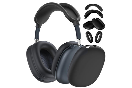 Silicone Case Cover for AirPods Max with Ear Pad Case Cover and Ear Cups Cover-Black