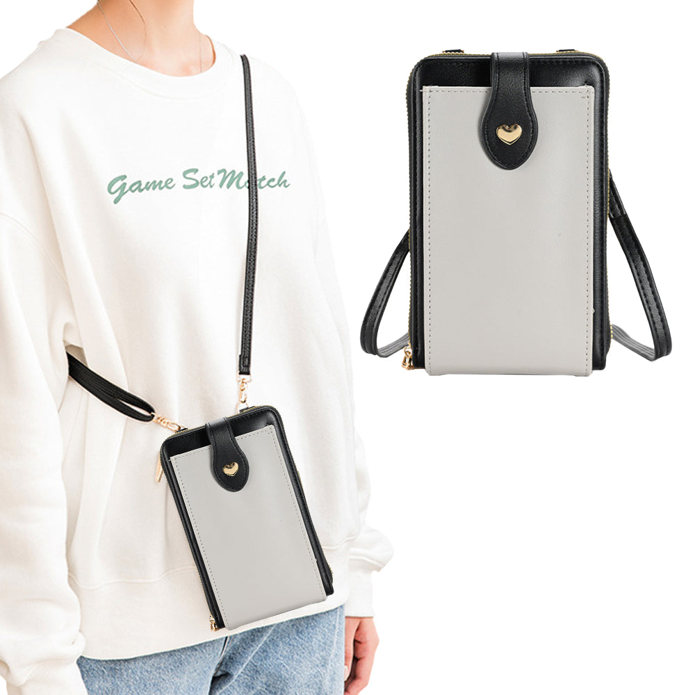 Small Crossbody Bag Cell Phone Purse for Women Mini Shoulder Bag Wallet with Card Slots Black