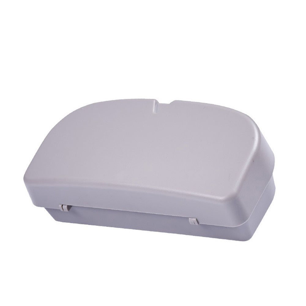 Car Sunglasses Holder Case Box Glasses Clip Auto Visor Card Ticket Organizer Grey