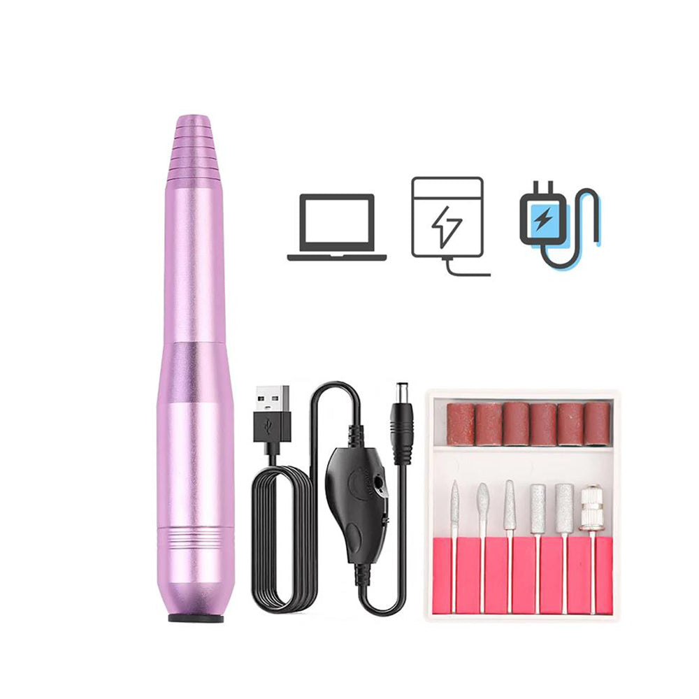 Portable Electric Nail Drill Set Manicure Pedicure Polishing Shape Tools