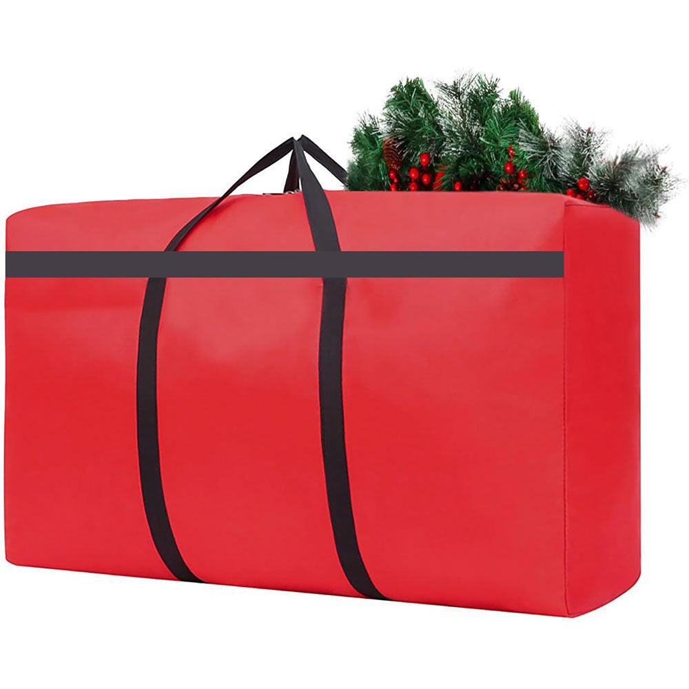 Water-Resistant Christmas Storage Bag Reusable Dustproof Xmas Tree Container Red