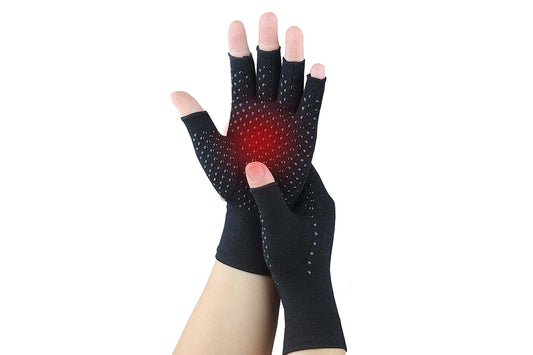 Women Arthritis Compression Gloves Anti-Slip for Hand Pain and Osteoarthritis -Black