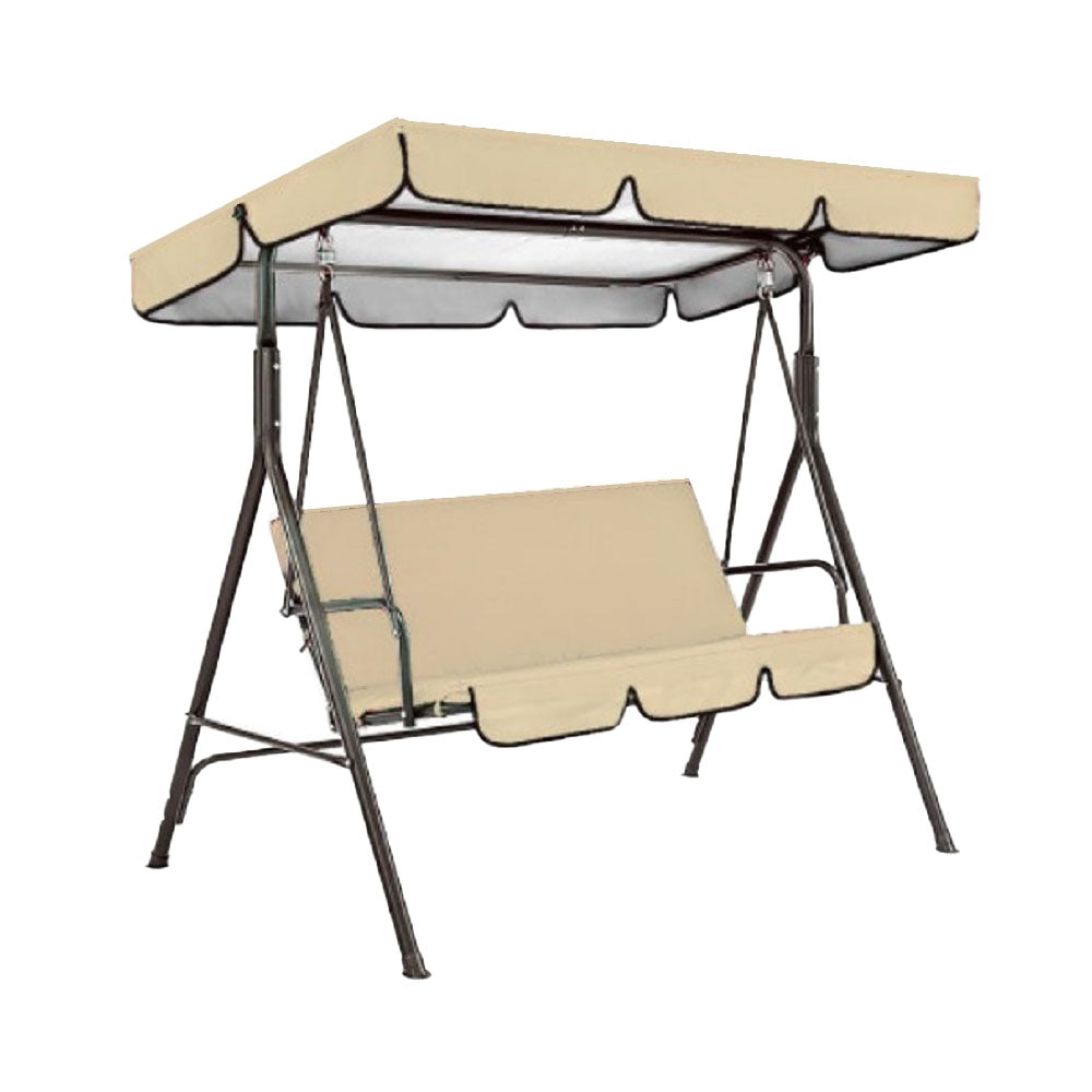 Replacement Swing Chair Cover Set Swing Canopy Seat Sun Shade Cover Beige