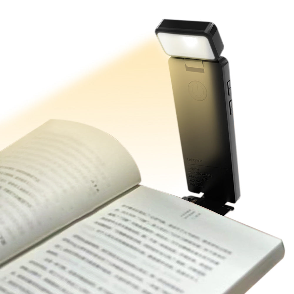 3 Colors 5 Brightness Clip-on Bookmark Light Rechargeable Dimmable Reading Light