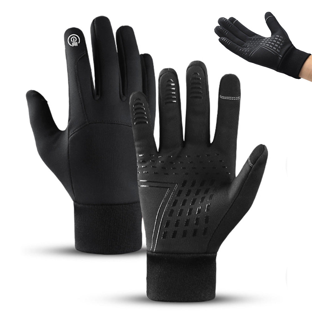 Pair of Touchscreen Ski Gloves Water Resistant Winter Warm Ski Gloves for Sports Fishing