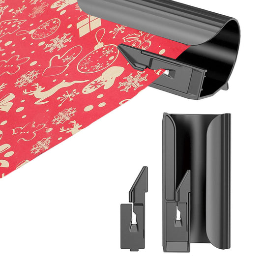 Wrapping Paper Cutter with Replacement Blade Christmas Wrap Roll Cutting Tool