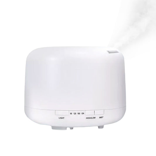 500ML Ultrasonic Aroma Diffuser Colorful LED Essential Oil Air Humidifier Purifier White