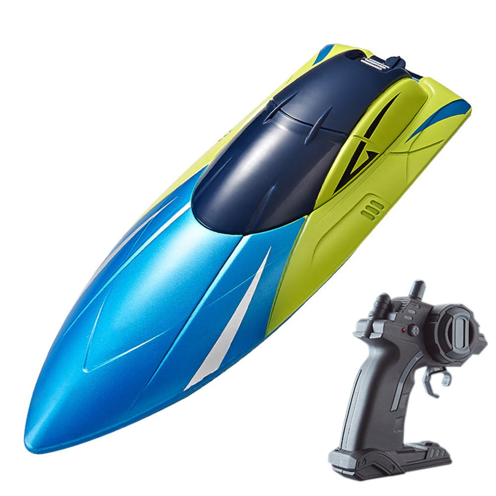 2.4GHz RC Speed Boat Toy �Remote Control Racing Yacht for Pools & Lakes Blue