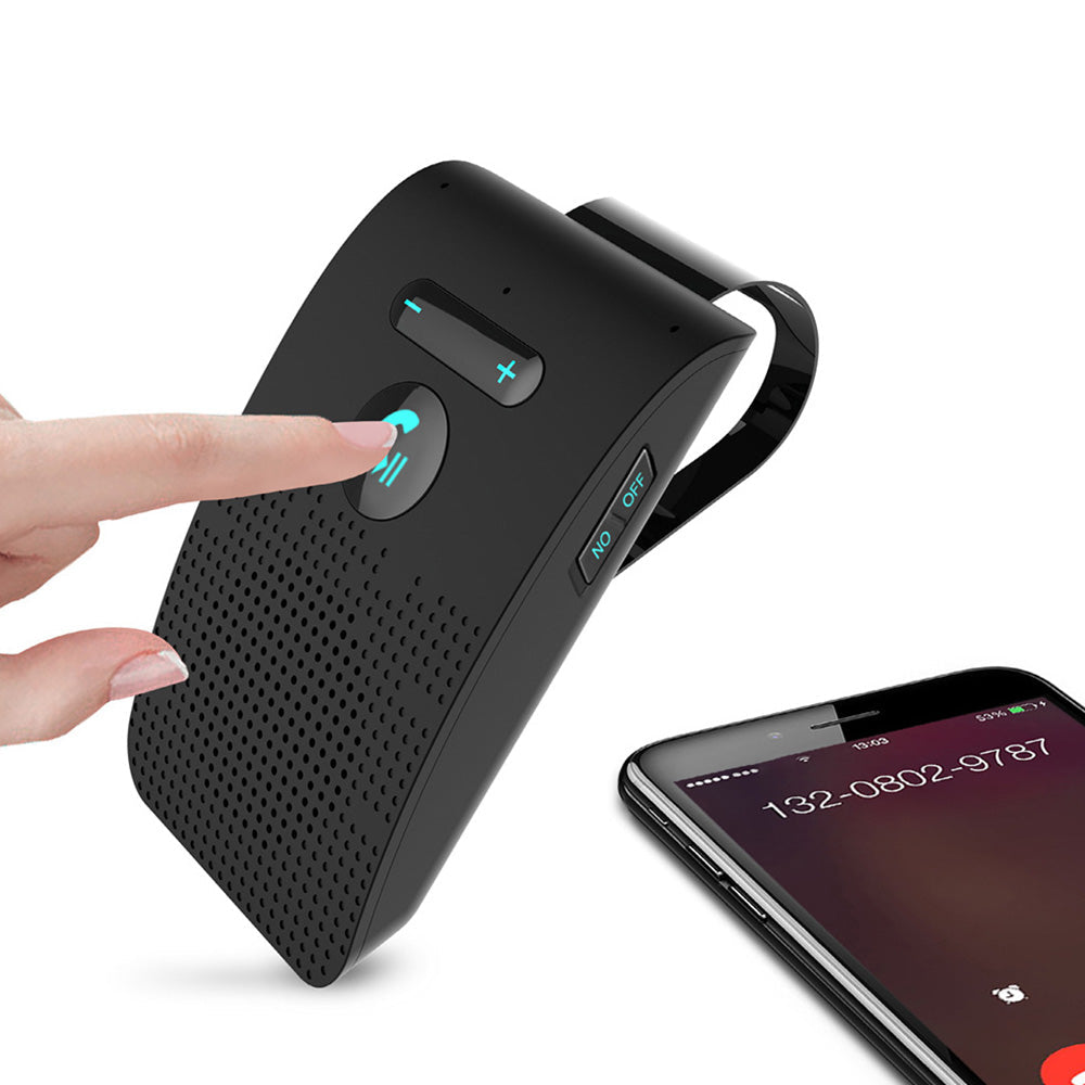 Wireless Car Adapter Handsfree Bluetooth Car Speaker Sun Visor Clip Speakerphone