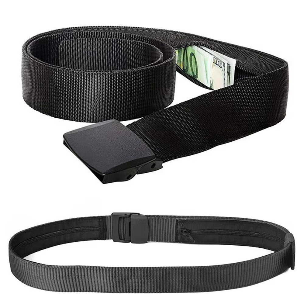 Security Money Belt Security Waist Wallet Travel Hidden Money Pouch Black
