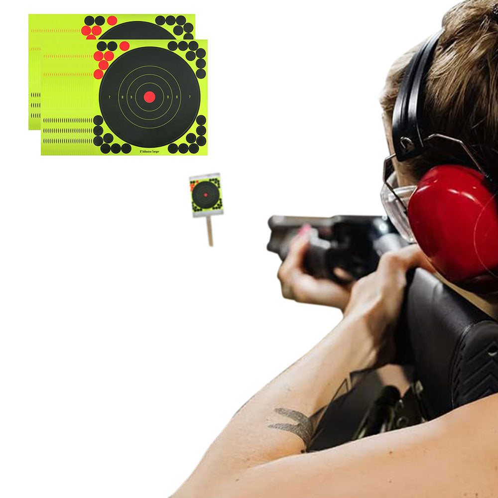 50Pcs Set Adhesive Shooting Target Papers Reactive Splatter Targets