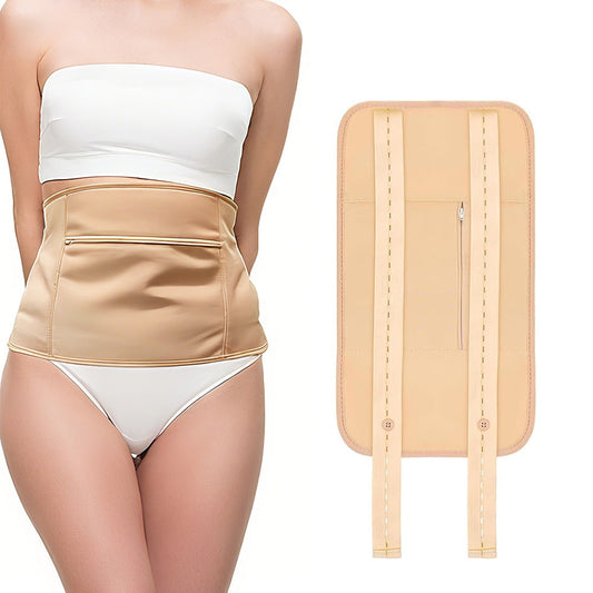 Castor Oil Pack Waist Belt with Buttons for Hot & Cold Compress