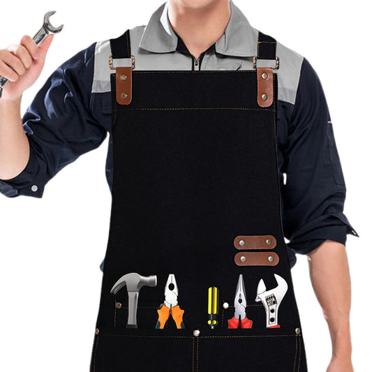 Waterproof Oil-Resistant Kitchen Apron with Adjustable Neck Strap