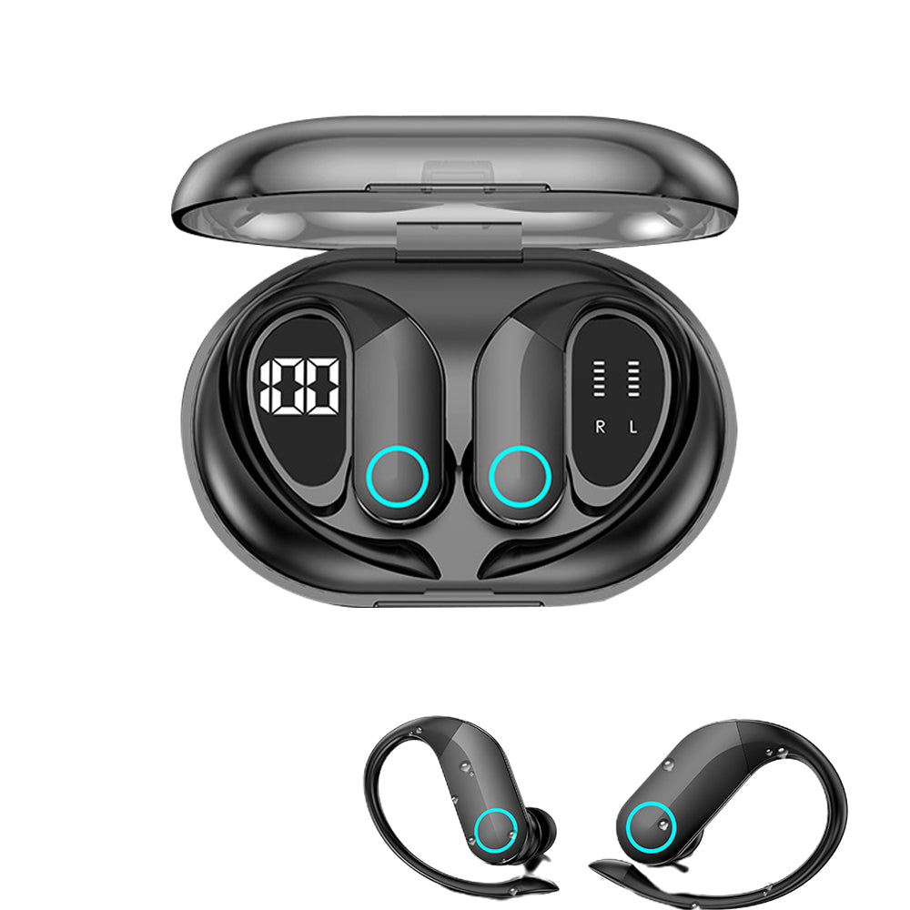 5.3 Bluetooth Wireless Over Hook Headphone Earbuds HiFi Sports Earphone