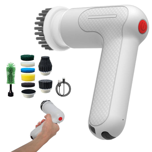 9-in-1 Cordless Electric Spin Scrubber Handheld Turbo Scrub Cleaning Brush Kit