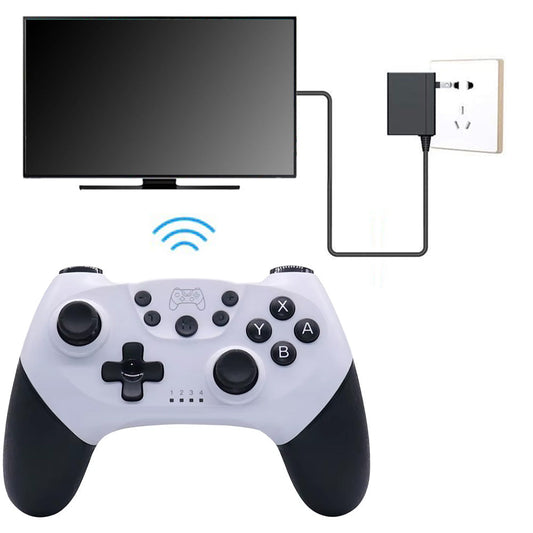 Wireless Replacement Controller Dual Vibration Ergonomic Controller for Nintendo Switch/Lite/OLED/Switch 2  White