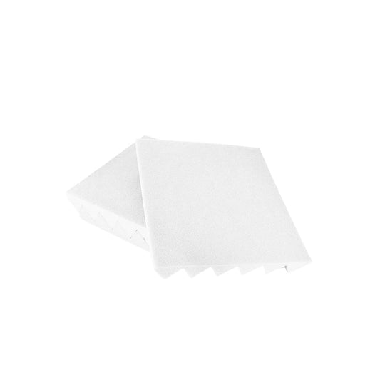 12 Pcs Set Studio Acoustic Foam Sound Absorbtion Proofing Panels Wedge White