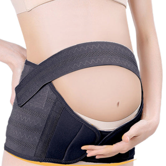 Maternity Belly Support Belt with Adjustable Abdominal Support Black
