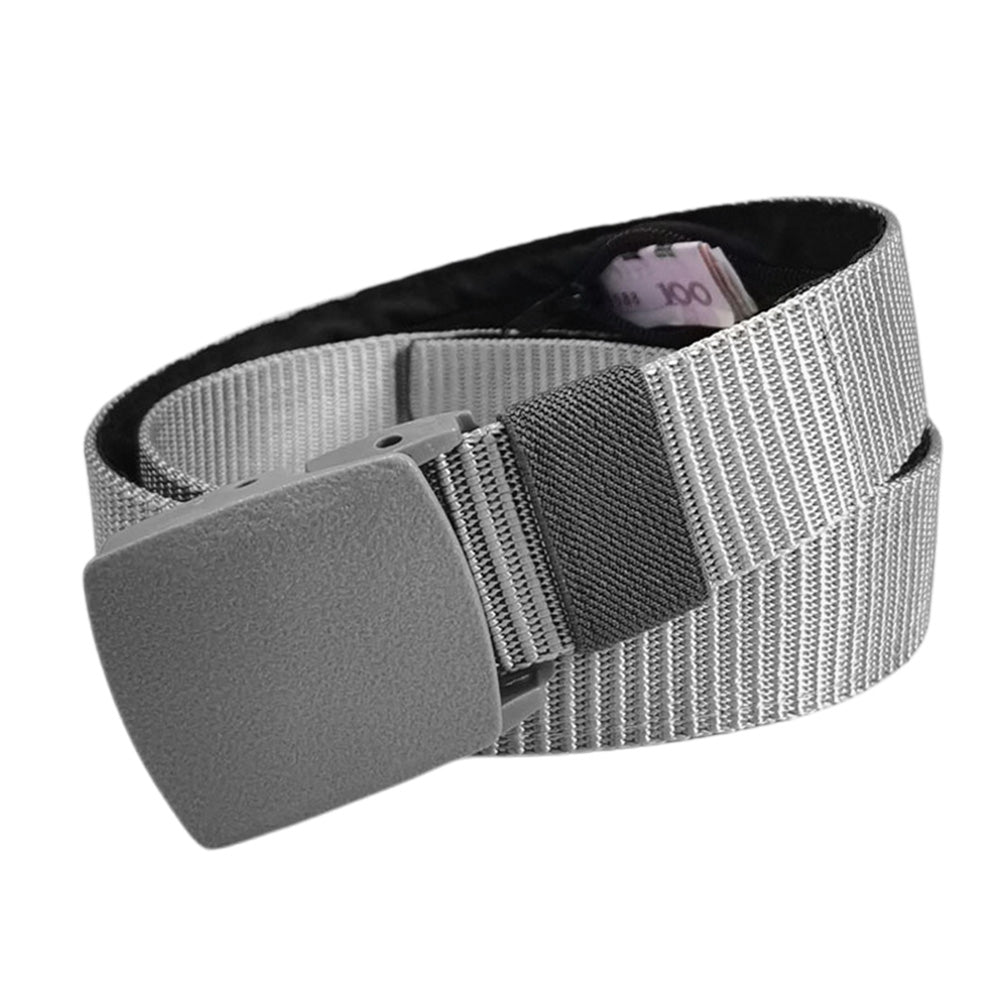 Security Money Belt Security Waist Wallet Travel Hidden Money Pouch Grey