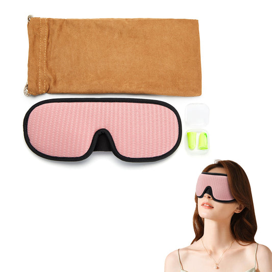 Travel  3D Sleeping Eye Mask Soft Memory Foam Blockout Eye Mask Pink