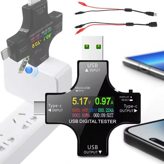 USB C Tester Type-C PD Digital Voltage Current Power Meter Detector