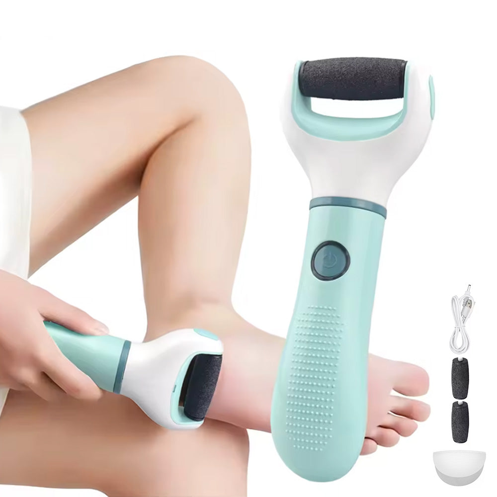 Electric Pedicure Set Foot File Hard Dead Skin Callus Remover Foot Grinder Light Green