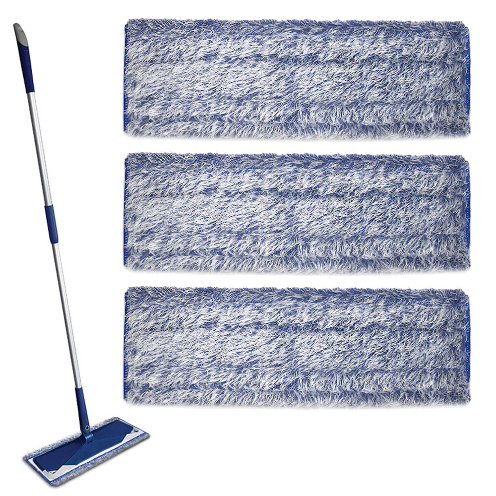 3 Pack Replacement Cleaning Pads for Bona Mop Reusable Microfiber Dry Cleaning Mop Pads