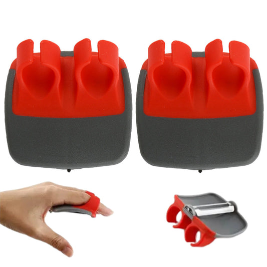 4Pcs Fruit Vegetable Peeler Double Finger Grip Cutter Slicer Kitchen Tools Red
