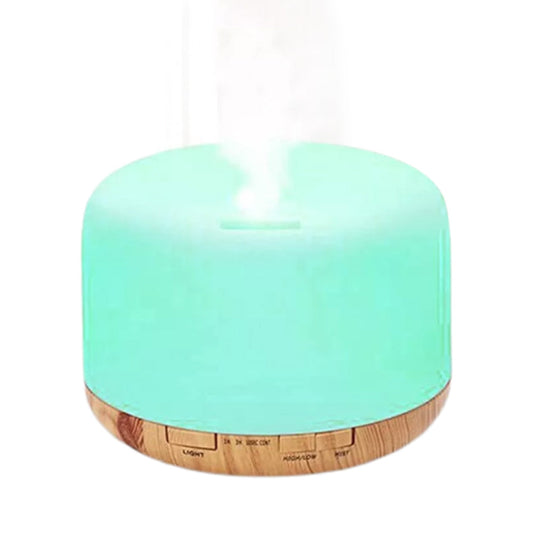 500ML Ultrasonic Aroma Diffuser Colorful LED Essential Oil Air Humidifier Purifier Light Wood