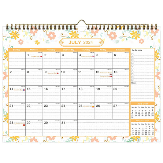 2024-2025 Wall Calendar 18 Months Hanging Planner Poster Style 2
