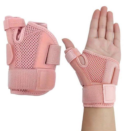 Thumb Brace Removable Thumb Spica Splint for Left Right Hand Pink