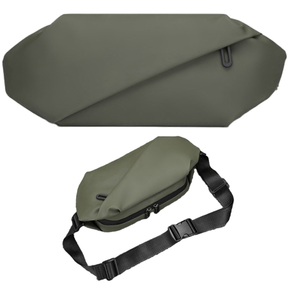 Travel Sling Bag Stylish Crossbody Bag Water-resistant Shoulder Bag for Sport Work Hiking Green