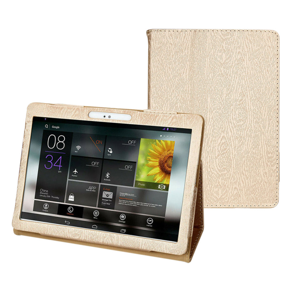 10-10.1 Inch Universal Tablet Case with 360° Rotatable Stand Gold