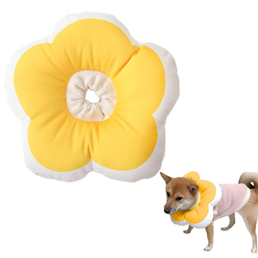 Cat Cone Collar Elizabethan Collar Anti-Bite Lick Cat Recovery Neck Collar Yellow