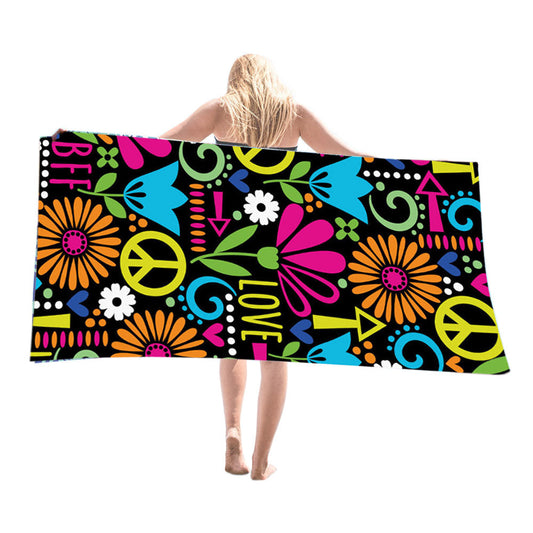 40x70CM Microfiber Beach Towel Quick Absorbent Swim Towel Style 4