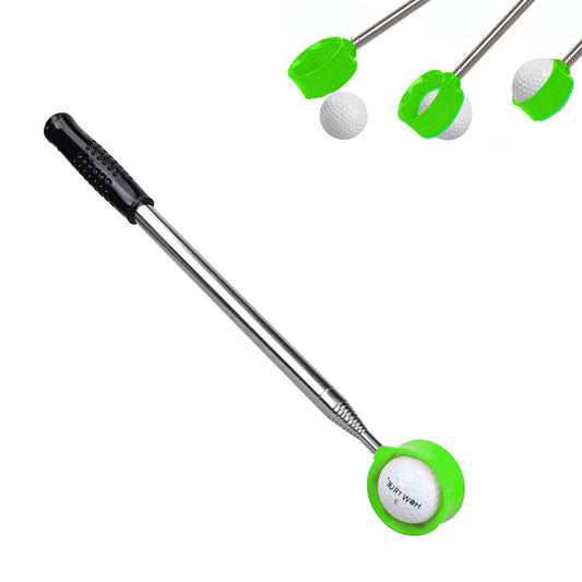 Telescopic Golf Ball Retriever Easy Pick Up Balls Golf Accessories Green