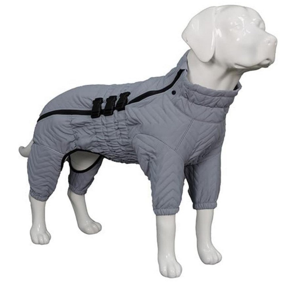Warm Dog Vest Reflective Coat Windproof Winter Jacket for Pet Dogs Gray