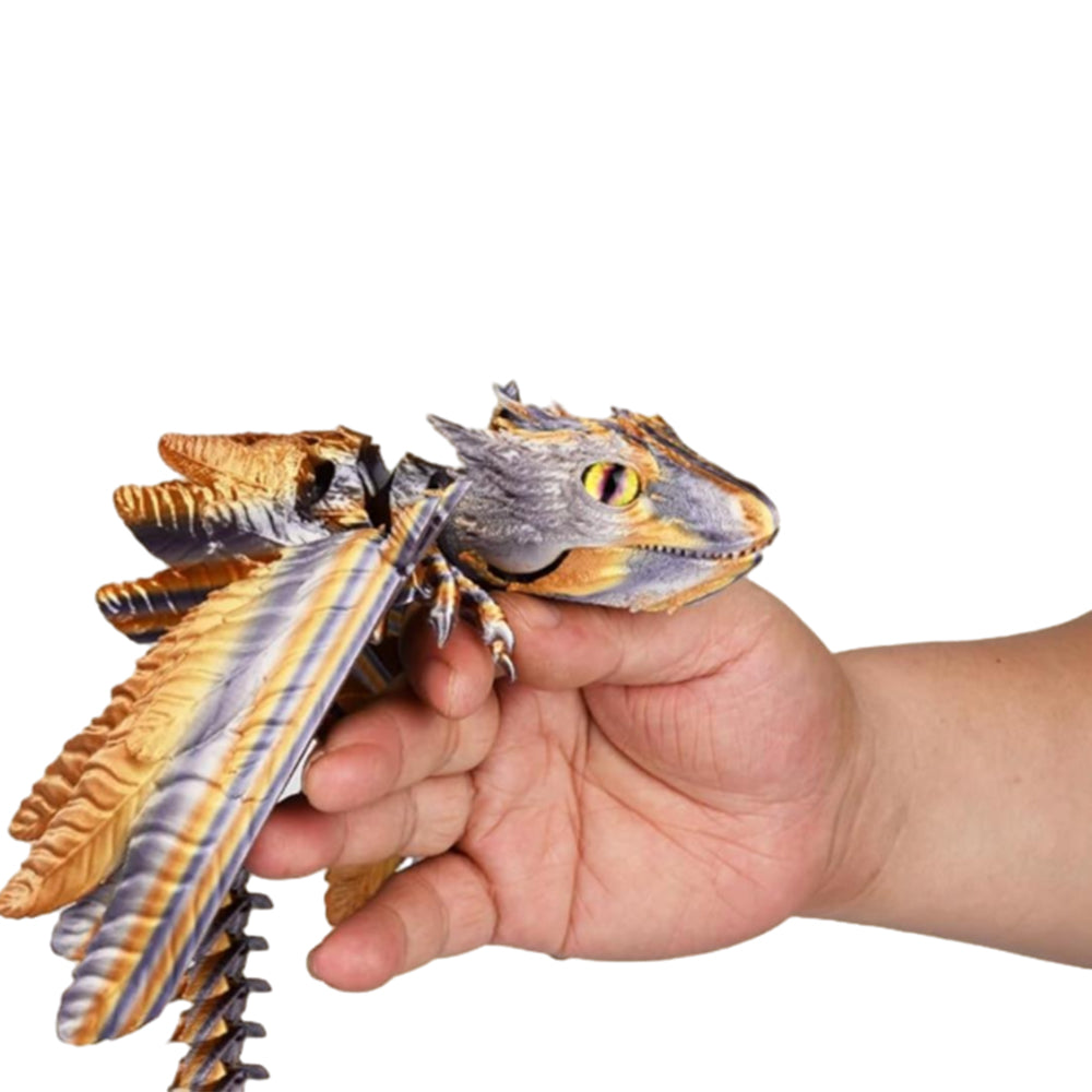 3D Printed Wyvern Dragon Flexible Articulated Dragon Toy Desktop Decor Style 6