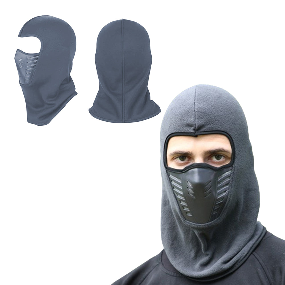 Thermal Face Mask Balaclava Ski Mask Motorcycle Sports Mask Grey