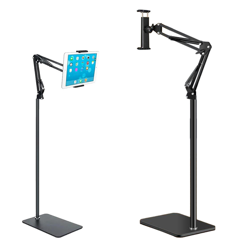 Adjustable Floor Stand Holder Overhead Bed Phone Stand Compatible with Tablet iPad