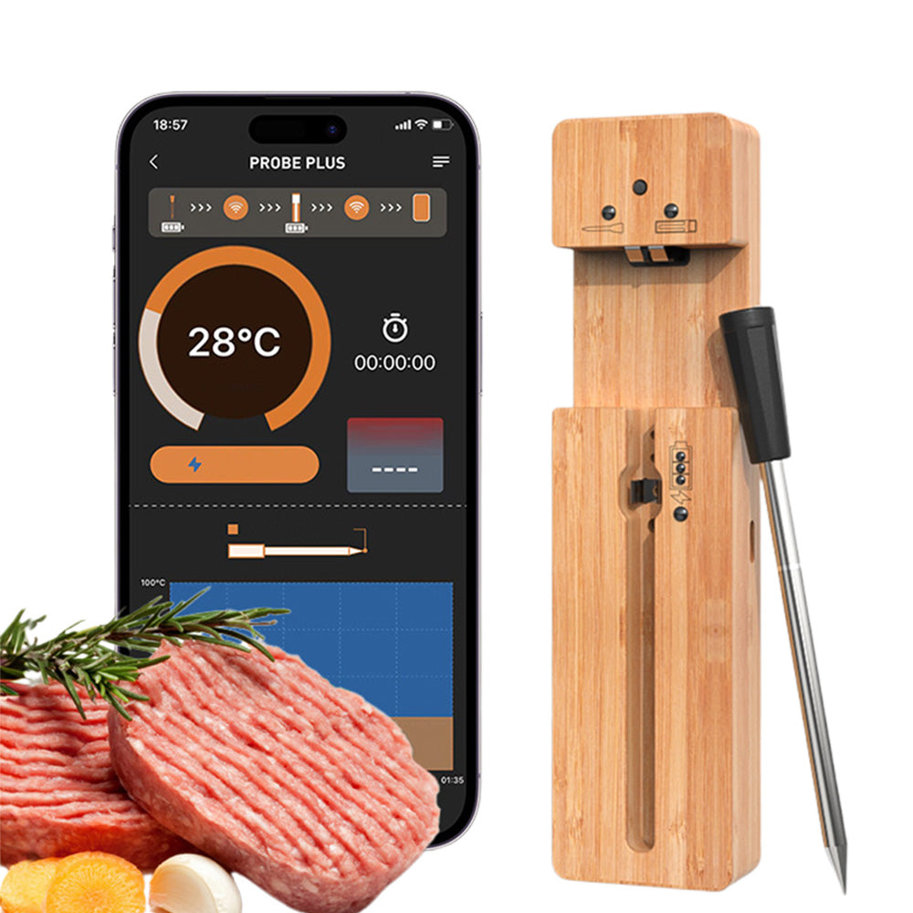 Meat Thermometer Digital Bluetooth Wireless Food Thermometer for Cooking Grilling