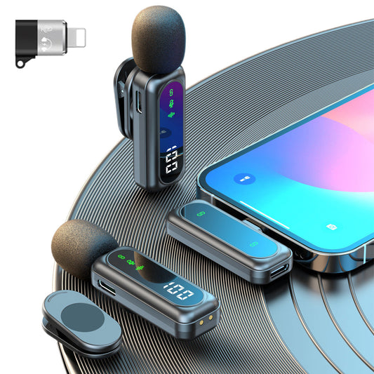 Wireless Lavalier Microphone ââ‚?Magnetic Mini Mic with LED for Phones
