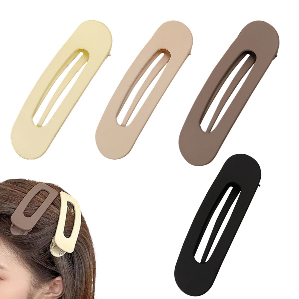 4PCS Large Flat Claw Hair Clips for Women Girls Non-Slip Strong Hold