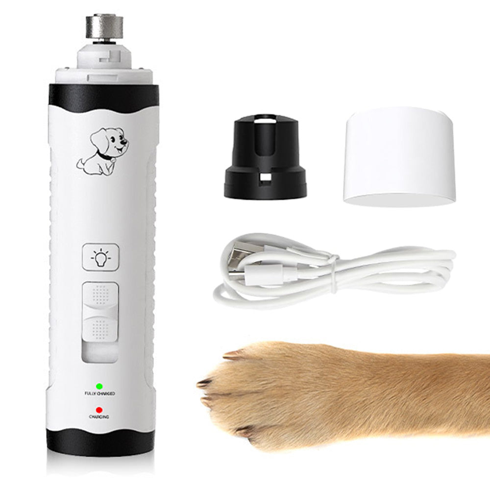 Electric Dog Nail Grinder ââ‚?M3 Rechargeable Pet Nail Trimmer Grooming Tool