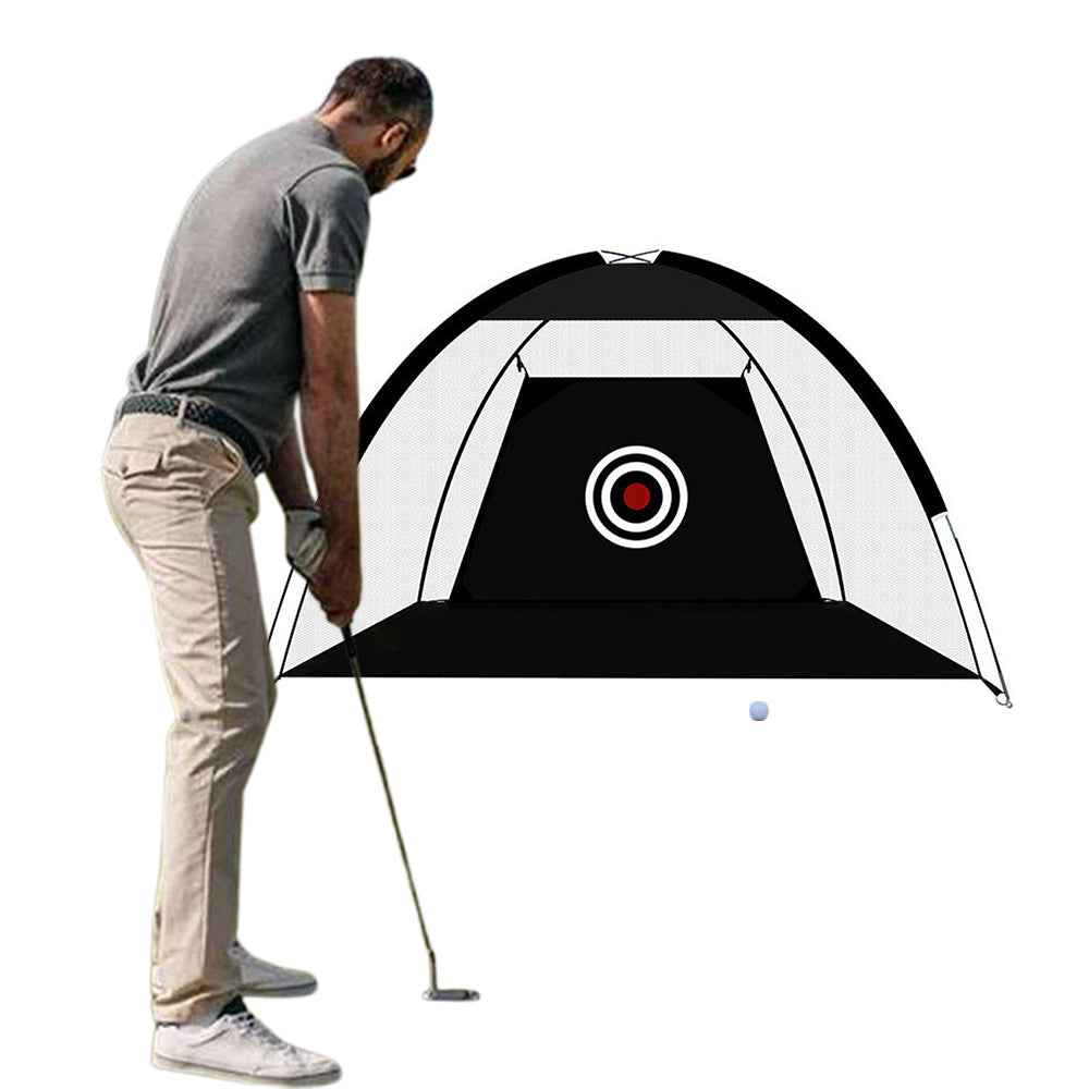 2-Meter Foldable Golf Practice Net Hitting Driving Netting Chipping Cage Training Aid